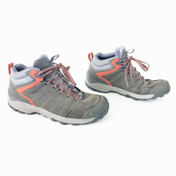 ? Oboz O-fit Leather Hiking Boots w Rubber heavy Duty Tread - Size 8 ?